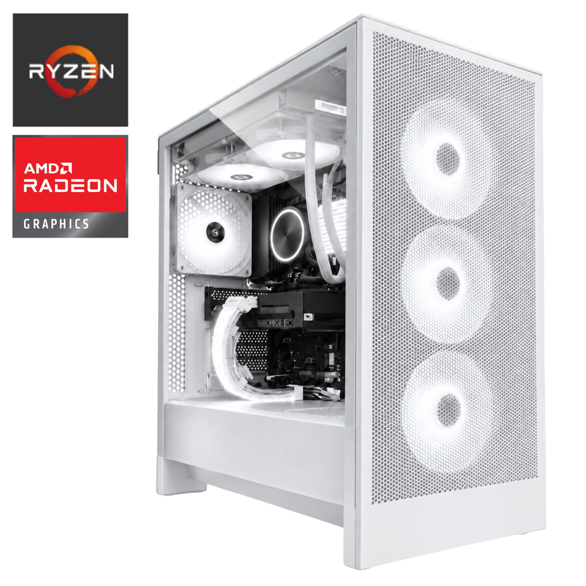 【NZXT H5 ホワイト】Ryzen7 9800X3D × RX 9070 XT