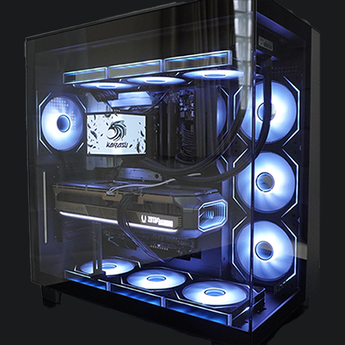 【Ryzen9 9950X3D＆RTX5090】湾曲液晶水冷クーラー搭載最強PC